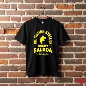 Remera estampada Rocky Balboa Semental Italiano