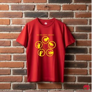 Remera Rock, paper, scissors
