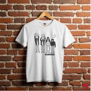 Remera Ramones Dibujo